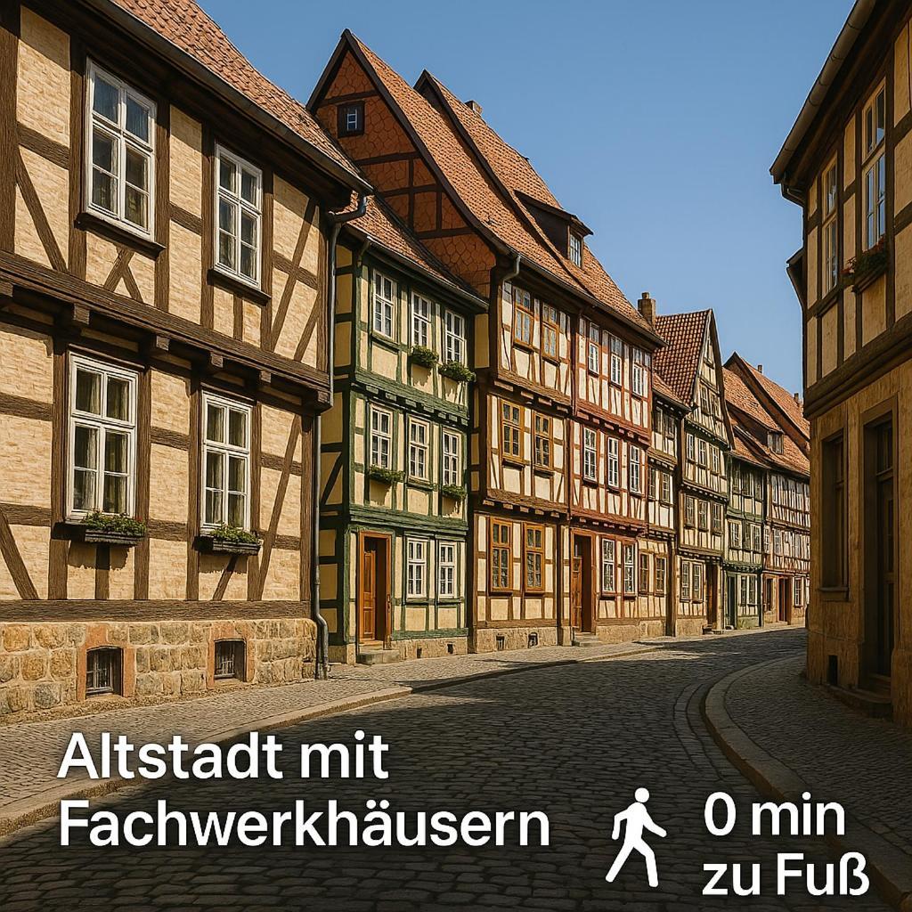 Apartamento Harzer Fachwerkstube Quedlinburg Exterior foto